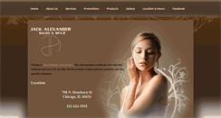 Desktop Screenshot of jackalexandersalon.net